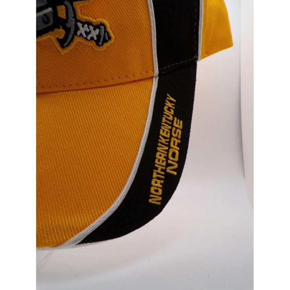 NKU Norse Northern Kentucky Adjustable Baseball Cap Hat Yellow Black